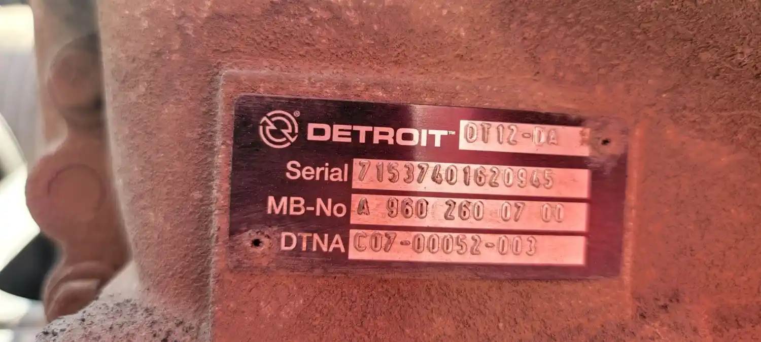 Detroit DT12DA Transmission for a 2016 Freightliner Cascadia 125 For