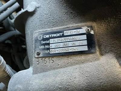 Detroit DT12-DA Transmission for a Freightliner Cascadia 113
