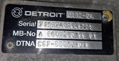 Detroit DT12-DA Transmission for a Freightliner CASCADIA