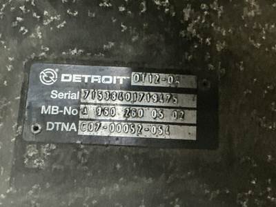 Detroit DT12-DA Transmission for a Freightliner CASCADIA