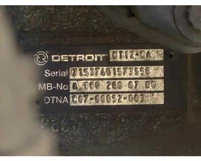 Detroit DT12-DA Transmission for a Freightliner Cascadia 125