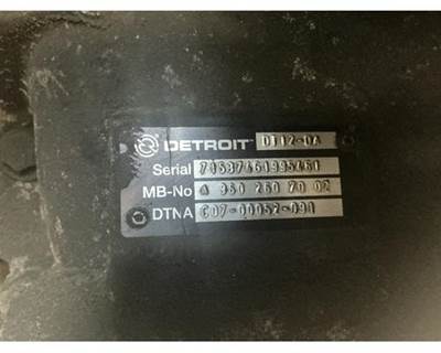 Detroit DT12-DA Transmission for a Freightliner CASCADIA