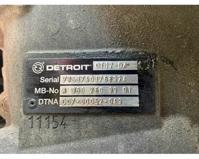 Detroit DT12-DA Transmission for a Freightliner CASCADIA