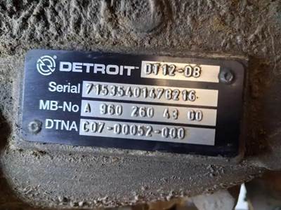 Detroit DT12-DB Transmission for a Freightliner Cascadia 113