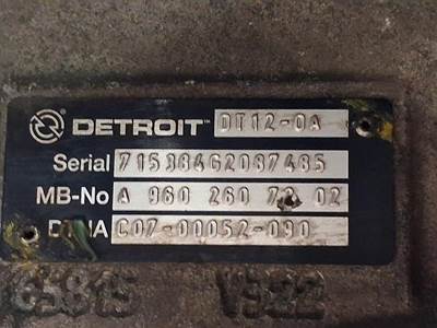 Detroit DT12-OA Transmission for a Freightliner CASCADIA