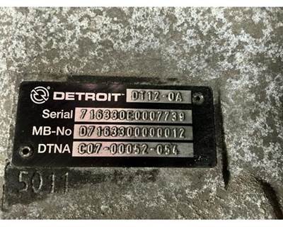 Detroit DT12-OA Transmission for a Freightliner CASCADIA
