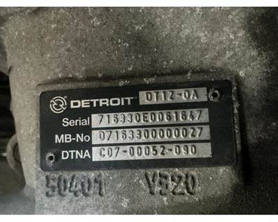 Detroit DT12-OA Transmission for a Freightliner CASCADIA