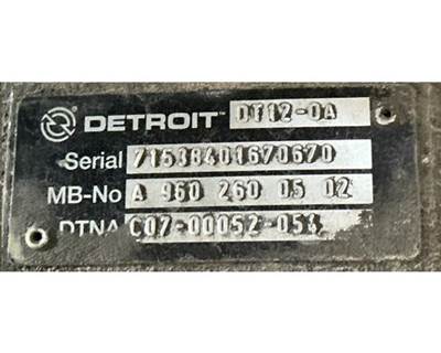 Detroit DT12-OA Transmission for a Freightliner CASCADIA