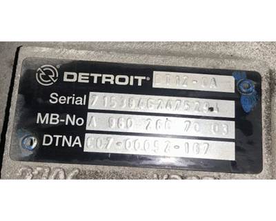 Detroit DT12-OA Transmission for a Freightliner CASCADIA