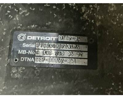 Detroit Transmission for a Freightliner Cascadia 125