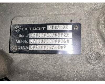 Detroit DT12-OC Transmission for a Freightliner CASCADIA