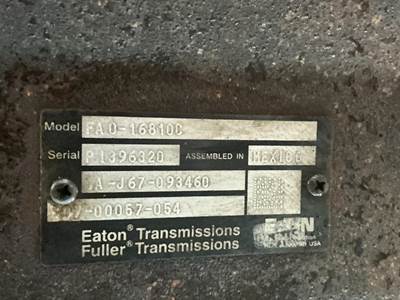 Eaton-Fuller CASCADIA Transmission for a Freightliner CASCADIA