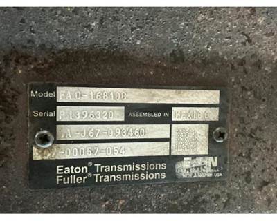 Eaton-Fuller Cascadia 126 Transmission for a Freightliner Cascadia 126