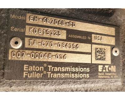 Eaton-Fuller EH6E706BCD Transmission for a Freightliner M Line Walk-In Van