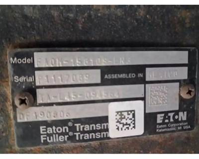 Eaton-Fuller FAOM15810SEN3 Transmission