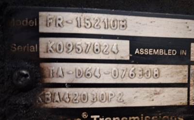 Eaton-Fuller FR15210B Transmission for a Mack CXU612