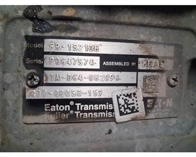 Eaton-Fuller FR15210B Transmission for a Freightliner Cascadia 113