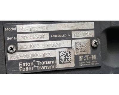 Eaton-Fuller FR15210B Transmission for a Freightliner Cascadia 113