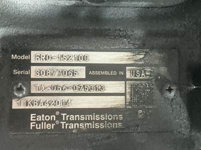 Eaton-Fuller FRO15210C Transmission for a Mack CXU612