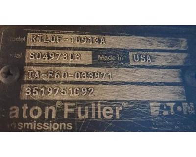 Eaton-Fuller RTLOF18913A Transmission for a International 9400I