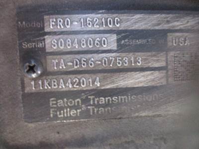 Fuller Transmission for a Mack CXU612