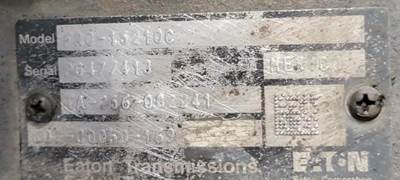 Eaton-Fuller FRO15210C Transmission for a Freightliner CASCADIA