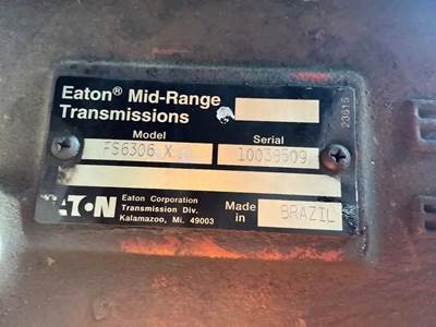 Fuller FS6306X Transmission for a Ford L8513