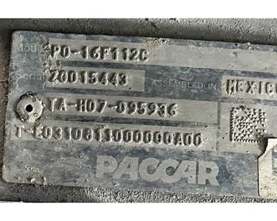 Paccar PO-16F112C Transmission for a Kenworth T680