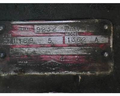 Spicer 1362-A Transmission for a Unmarked OTHER