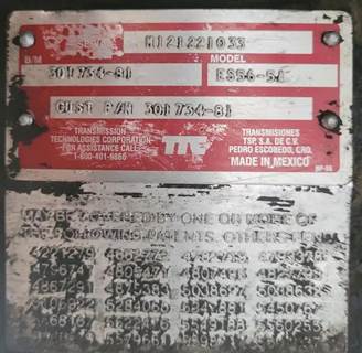 Spicer ES56-5A Transmission for a International 1652