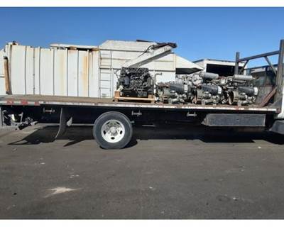 2000 Ford F-650 Steel Flatbed Truck Body 24' x 8' with Wood Inlay & 2,500 lb Lift Gate