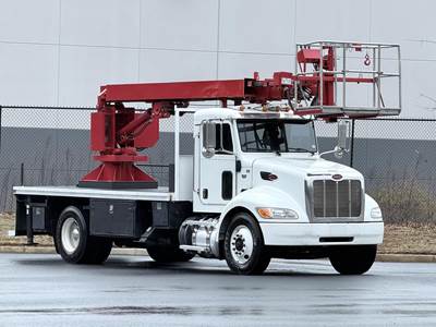 Peterbilt 337 58 ft Boom / Bucket Truck - 2012 WILKIE 58XRB Aerial Platform Lift, 6 Spd