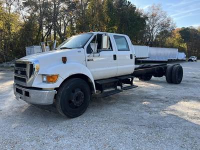 Ford F-650 XLT Single Axle Cab & Chassis Truck - Cummins, 220HP, 5 Speed Automatic