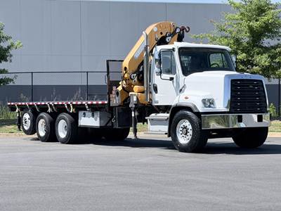 Freightliner 108SD Crane Truck - 2015 EFFER 365/8S Knuckle Boom Crane, 71ft Reach, Automatic