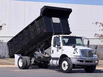 International MV Single Axle Dump Truck - Cummins 240HP, Automatic, 18' Dump