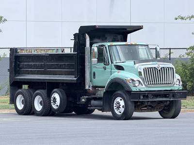 International WorkStar 7600 Tri Axle Dump Truck - Cummins, 13 Speed Manual, 16' Dump