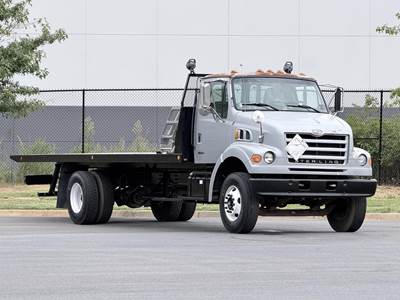 Sterling L8500 Single Axle Rollback Tow Truck - Caterpillar, 330HP, 6 Speed Manual