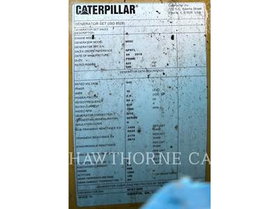 Caterpillar 3412 Generator