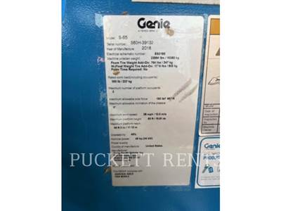 Genie S-65 Boom Lift