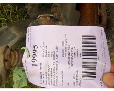 Volvo VNL Front Axle Assembly