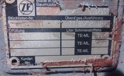 ZF NEW HOLLAND Rear Axle Assembly