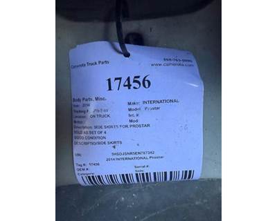 Used 2014 International ProStar Side Skirts Set of 4