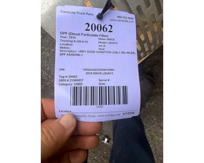Mack LEU613 DPF Assembly
