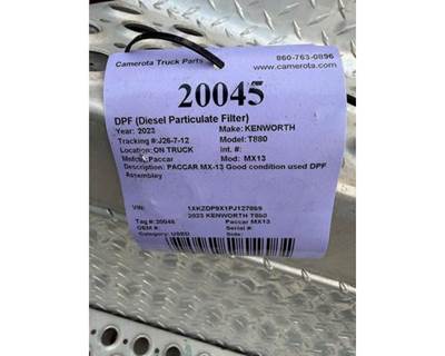 Paccar MX-13 DPF Assembly for a Kenworth T880