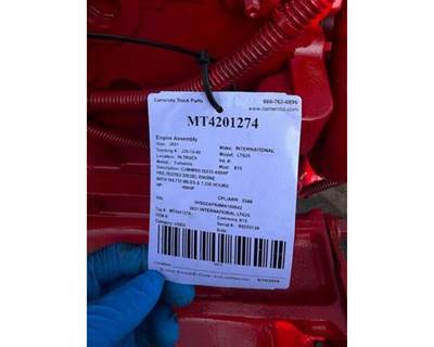 Cummins X15 Engine for a International LT625