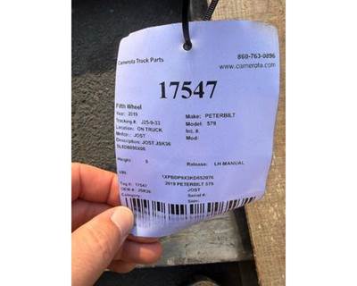 Jost 579 Fifth Wheel for a Peterbilt 579