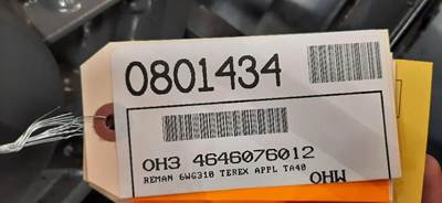 ZF 4646076012 Transmission for a Terex TA40