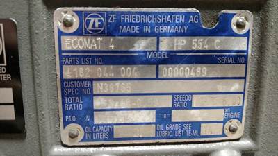 ZF 6HP-554C Transmission for a Volvo B7