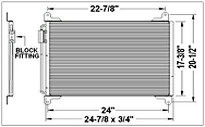 Freightliner M2 106 A/C Condenser for a Keystone M2 106
