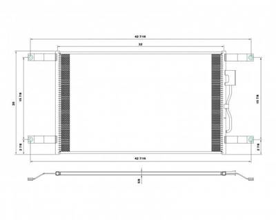 Freightliner Century Class 112 A/C Condenser for a Freightliner CENTURY 112